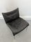 Mid-Century Scandinavian Black Patchwork Leather Lounge Chair from Ikea, 1980s 10