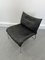 Fauteuil Mid-Century Scandinave en Cuir Patchwork Noir de Ikea, 1980s 2