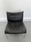 Mid-Century Scandinavian Black Patchwork Leather Lounge Chair from Ikea, 1980s 6