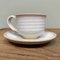 Vintage Ceramic Cups with Saucer, 1970s, Set of 4 8