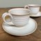 Vintage Ceramic Cups with Saucer, 1970s, Set of 4, Image 7