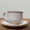 Vintage Ceramic Cups with Saucer, 1970s, Set of 4, Image 4