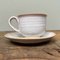 Vintage Ceramic Cups with Saucer, 1970s, Set of 4 6