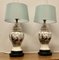 Orientalische Vintage Porzellan Vasenlampen, 1920er, 2er Set 1