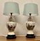 Vintage Oriental Porcelain Vase Lamps, 1920s, Set of 2 1