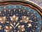Bandeja de cobre con diseño de clavo azul floral tallado a mano con asas, Imagen 3