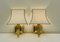 Brass Wall Lamps with Fabric Lampshades from Herda, 1970s, Set of 2, Image 6