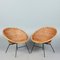 Chaises Vintage en Osier, France, 1950s, Set de 2 1