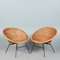 Vintage French Wicker Chairs, 1950s, Set of 2, Image 1