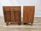 Tables de Chevet Vintage en Noyer Poli, Italie, 1950s, Set de 2 2