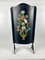 Fire Screen in Hand Painted Sheet Metal Spark Guard, France, 1920s 1