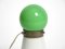 Vintage Italian Table Lamp in Green and White Murano Glass, 1960s 11