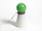 Vintage Italian Table Lamp in Green and White Murano Glass, 1960s, Image 17