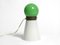 Vintage Italian Table Lamp in Green and White Murano Glass, 1960s 16