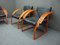 Futuristic Leather Armchairs, 1980s, Set of 4 6