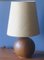 Danish Teak Globe-Shaped Table Lamp, 1960s, Image 1