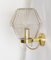 Large Golden Hexagon Glass Wall Light from Limburg Glashütte, 1980s 6