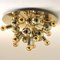 Mid-Century German Atomic Ceiling Lamp in Brass by Friedrich Becker for Cosack, 1970s, Image 6