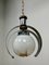 Italian Hanging Light in Wood and Murano Glass from Mazzega, 1970 1