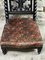 Napoleon III Chair in Blackened Wood and Velvet 10