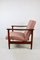 GFM-142 Lounge Chair in Pink Boucle attributed to Edmund Homa, 1970s 4