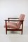 GFM-142 Lounge Chair in Pink Boucle attributed to Edmund Homa, 1970s, Image 4