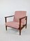 GFM-142 Lounge Chair in Pink Boucle attributed to Edmund Homa, 1970s 10