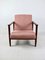 GFM-142 Lounge Chair in Pink Boucle attributed to Edmund Homa, 1970s 9