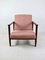 GFM-142 Lounge Chair in Pink Boucle attributed to Edmund Homa, 1970s, Image 9