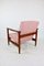 GFM-142 Lounge Chair in Pink Boucle attributed to Edmund Homa, 1970s 5