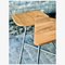 Sgabelli e tavolo vintage in acciaio e legno, inizio XXI secolo, set di 3, Immagine 9