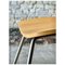 Mesa y taburetes vintage de acero y madera, década de 2010. Juego de 3, Imagen 7