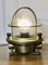 Vintage Nautical Brass Bulk Head Light, 1920s 6