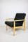 Fauteuil en Boucle Noir, Danemark, 1970s 4