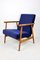Vintage Like Fox Easy Chair in Navy Blue, 1970s, Image 6