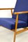 Vintage Like Fox Easy Chair in Navy Blue, 1970s, Image 4