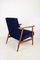 Vintage Like Fox Easy Chair in Navy Blue, 1970s, Image 10