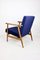 Vintage Like Fox Easy Chair in Navy Blue, 1970s 8