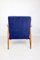 Vintage Like Fox Easy Chair in Navy Blue, 1970s 9