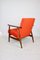 Vintage Like Fox Orange Easy Chair, 1970s 6
