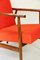 Fauteuil Vintage Like Fox Orange, 1970s 2