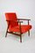 Vintage Like Fox Orange Easy Chair, 1970s, Image 1