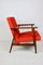 Vintage Like Fox Orange Easy Chair, 1970s 10