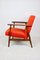 Vintage Like Fox Orange Easy Chair, 1970s 8