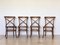 Chairs in Beech Wood and Vienna Straw, 1960s, Set of 4 2
