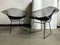 Chaises All Black Diamond Wire 421 Vintage par Harry Bertoia pour Knoll International, Set de 2 1