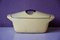 Yellow Enameled Cast Iron Casserole Dish by Raymond Loewy for Le Creuset, 1950s, Image 1