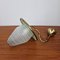Lámpara colgante farol de metal y vidrio, años 50, Imagen 6
