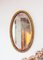 Ovaler französischer Vintage Art Deco Spiegel, 1930er 1