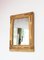 Espejo francés antiguo de madera dorada, Imagen 5